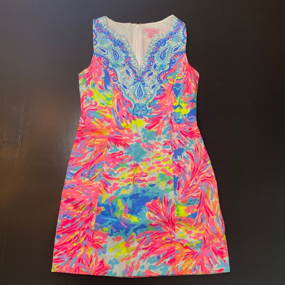 Lilly Pulitzer Multicolor Floral V-Neck Dress